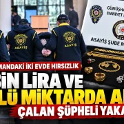 Evden Altın Çalan Hırsız Gümüşhane Emniyetinden Kaçamadı