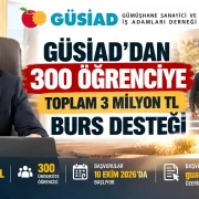 GÜSİAD’dan Gümüşhaneli Öğrencilere 10 Bin TL Burs Desteği