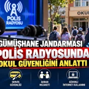 Gümüşhane Jandarması Polis Radyosunda Okul Güvenliğini Anlattı