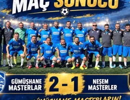 Gümüşhane Masterlar Sezona Galibiyetle Başladı: 2-1