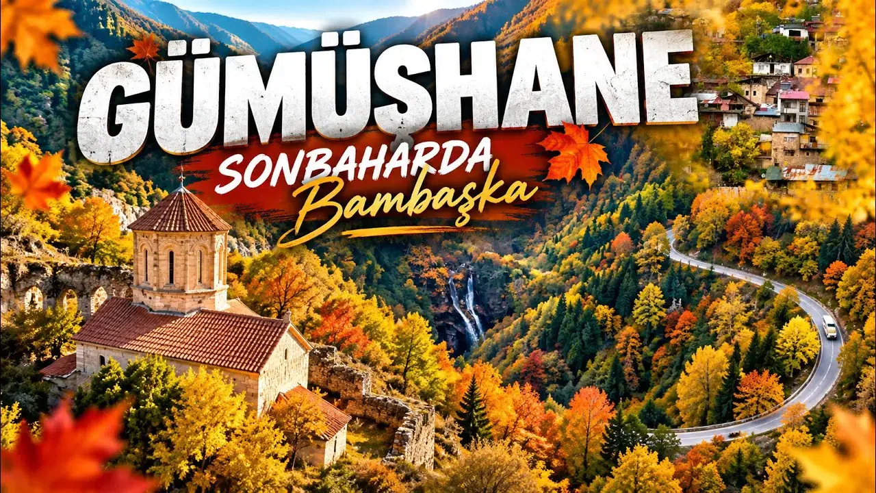 Gümüşhane’nin doğal ve tarihi mirası sonbahar renkleriyle görüntülendi
