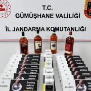 Jandarma ekipleri kaçak sigara ve alkol ele geçirdi