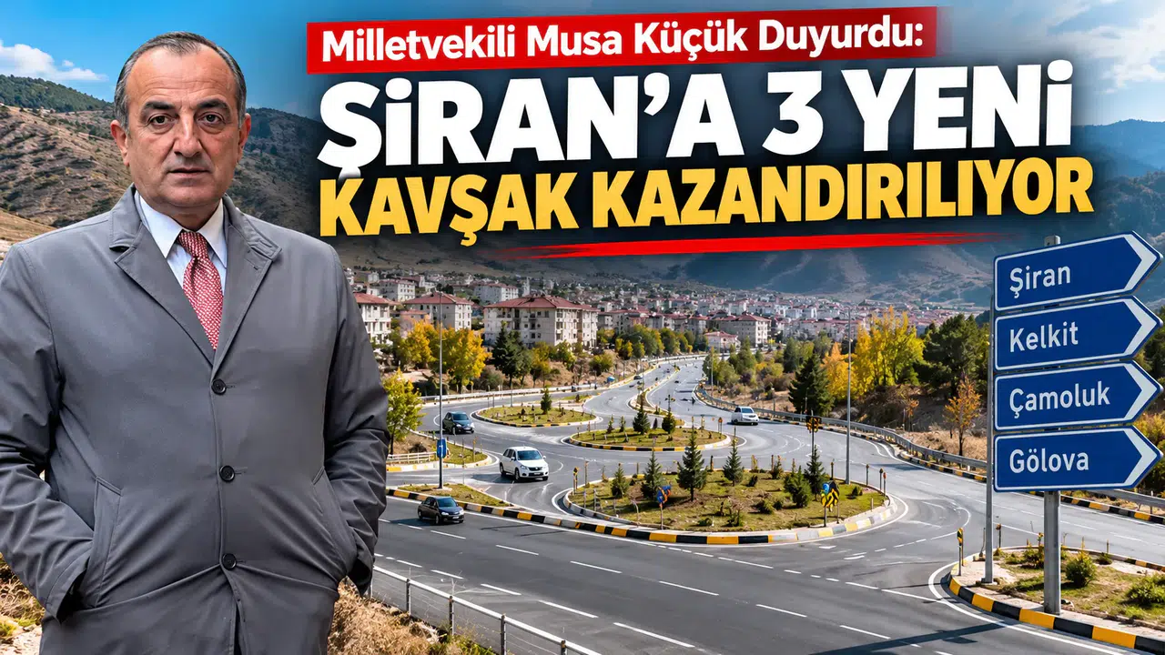 Şiran’a 3 Yeni Kavşak Kazandırılıyor